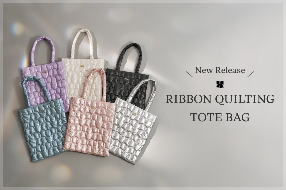 New Release RIBBON QUILTING TOTE BAG
