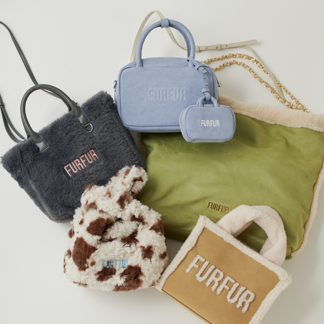 エコファートートバッグ・エコファーマーケットバッグ・バリエーションスクエアボストン・マテリアル巾着バッグの商品画像