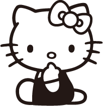 キティとFURFURのロゴ