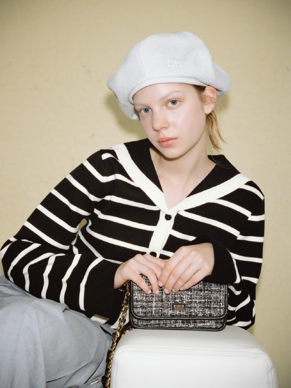 同コーディネートの上半身アップ