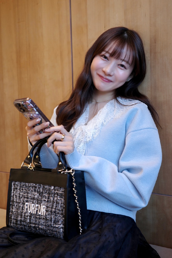 同コーディネートの上半身アップ