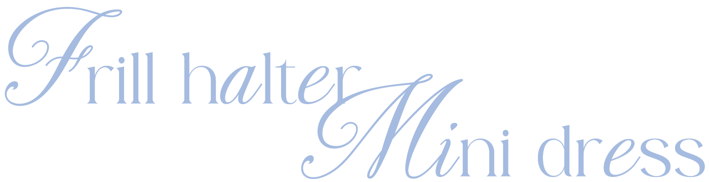 Frill halter Mini dress