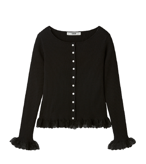 COLOR RIB CARDIGAN ¥16,500(tax in)