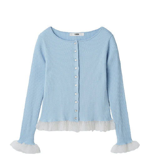 COLOR RIB CARDIGAN ¥16,500(tax in)