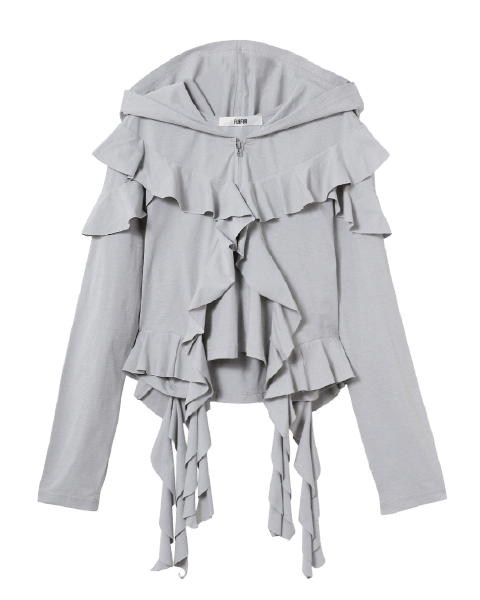 FRILL HOODIE ¥13,200(tax in)