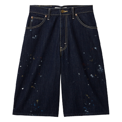 Ｌｅｅコラボペイントデニムハーフパンツ（NAVY）の商品画像