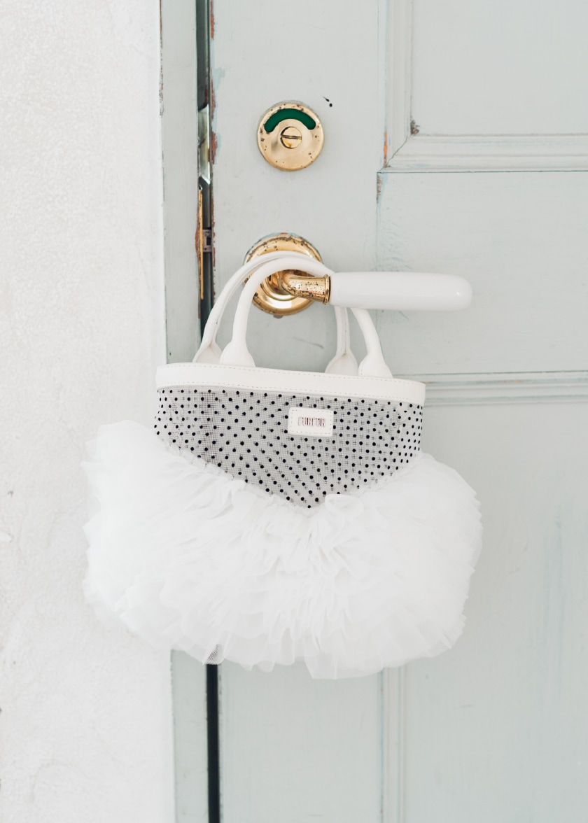 クリスタルロゴがま口チュチュバッグ