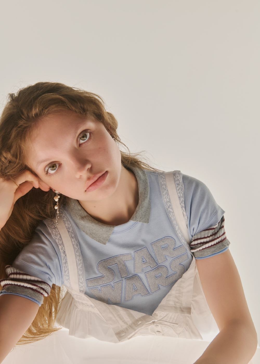 同コーディネートの上半身アップ