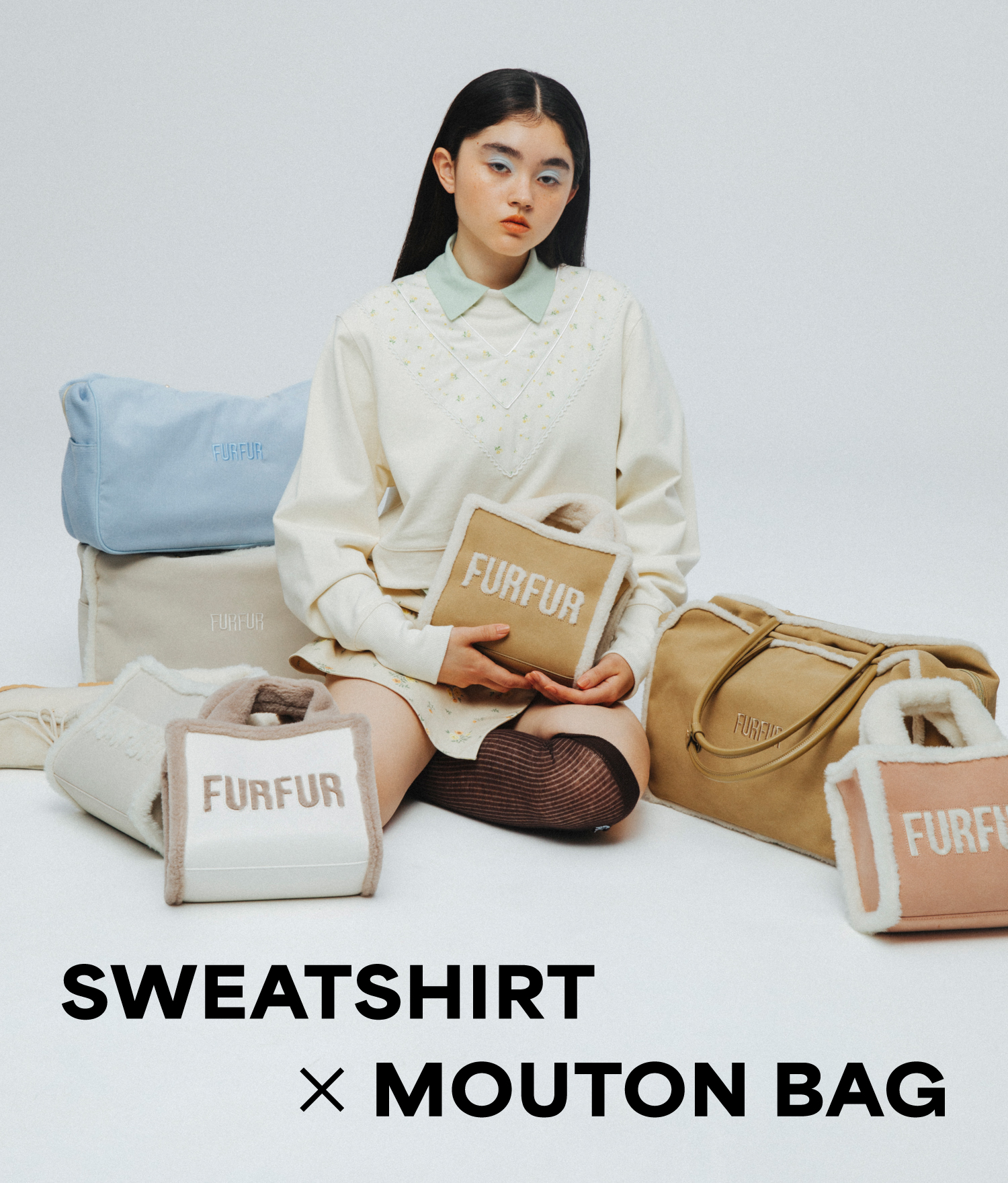 SWEAT TSHIRT × MOUTON BAG