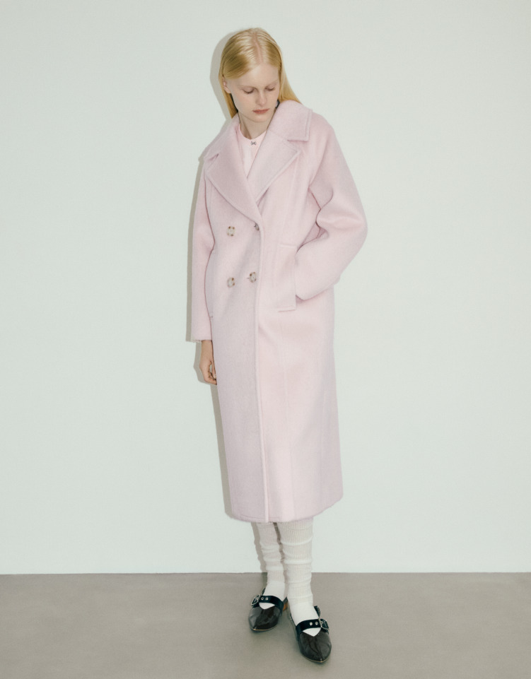 WOOL BLEND COAT の着用カット 2枚目