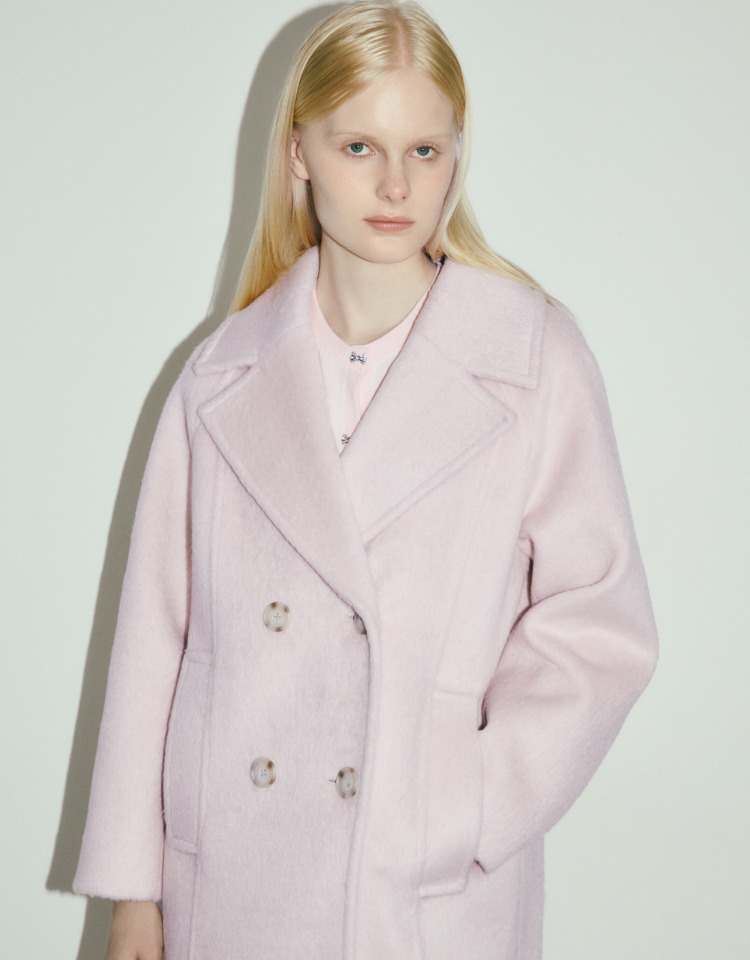 WOOL BLEND COAT の着用カット 3枚目