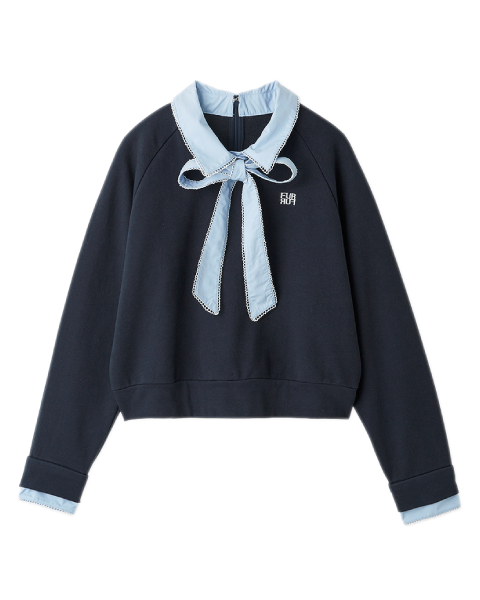 SHIRT DOCKING BOWTIE SWEATSHIRT ネイビー