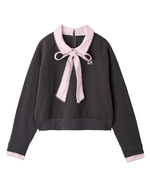 SHIRT DOCKING BOWTIE SWEATSHIRT チャコールグレー（ONLINE・PARCO 限定カラー）