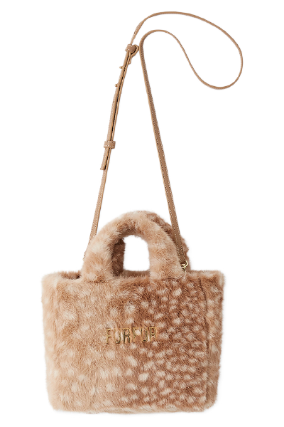 ECO FUR TOTE BAG ベージュダルメシアン