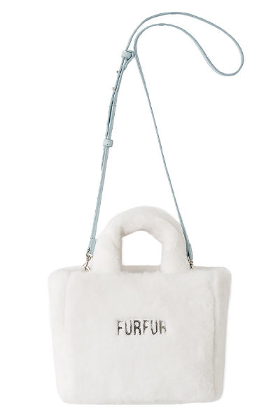 ECO FUR TOTE BAG ホワイト（USAGI ONLINE 限定カラー）