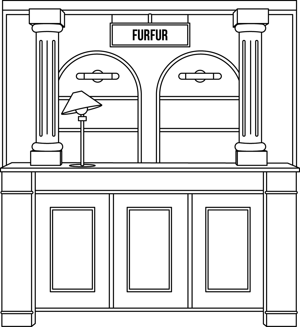 FURFURの戸棚のイラスト