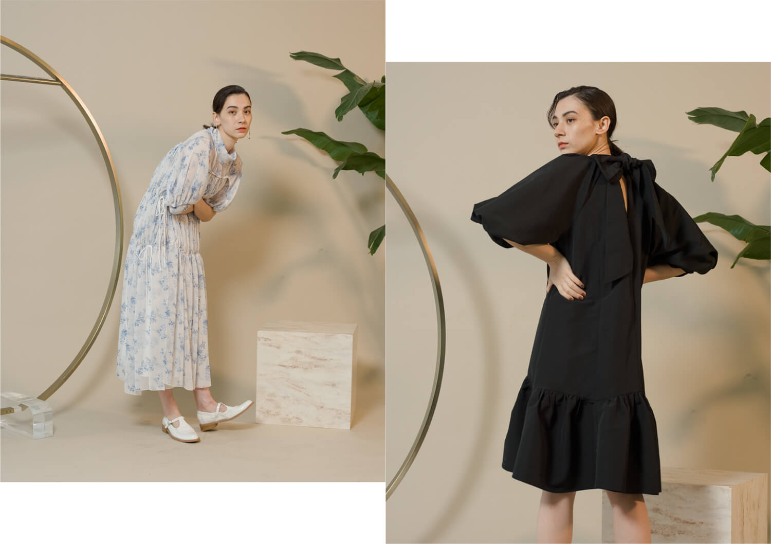【雑誌掲載】fur fur ファーファー　ベロア　ロング　ワンピース　サテン issue.71 DRESS UP EVERYDAY || FURFUR（ファーファー）公式サイト