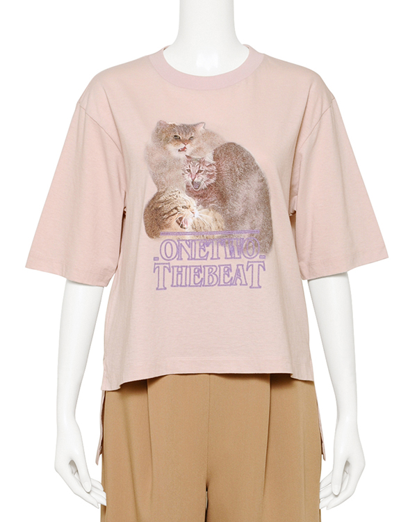 猫T 限定カラー ピンク オープン記念 LIMITED COLOR CAT PRINT